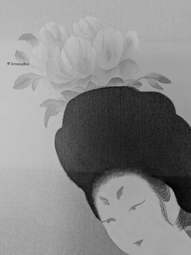臨摹 簪花仕女圖